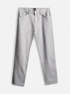 Hugo Boss miesten housut H-RE MAINE5 WOOL LOOK HERRINGBONE STRECH, harmaa kuosillinen