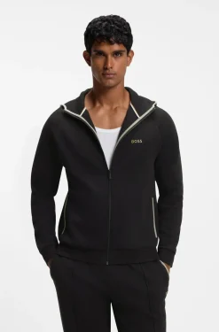 Hugo Boss miesten huppari Sense Hooded Jacket, musta