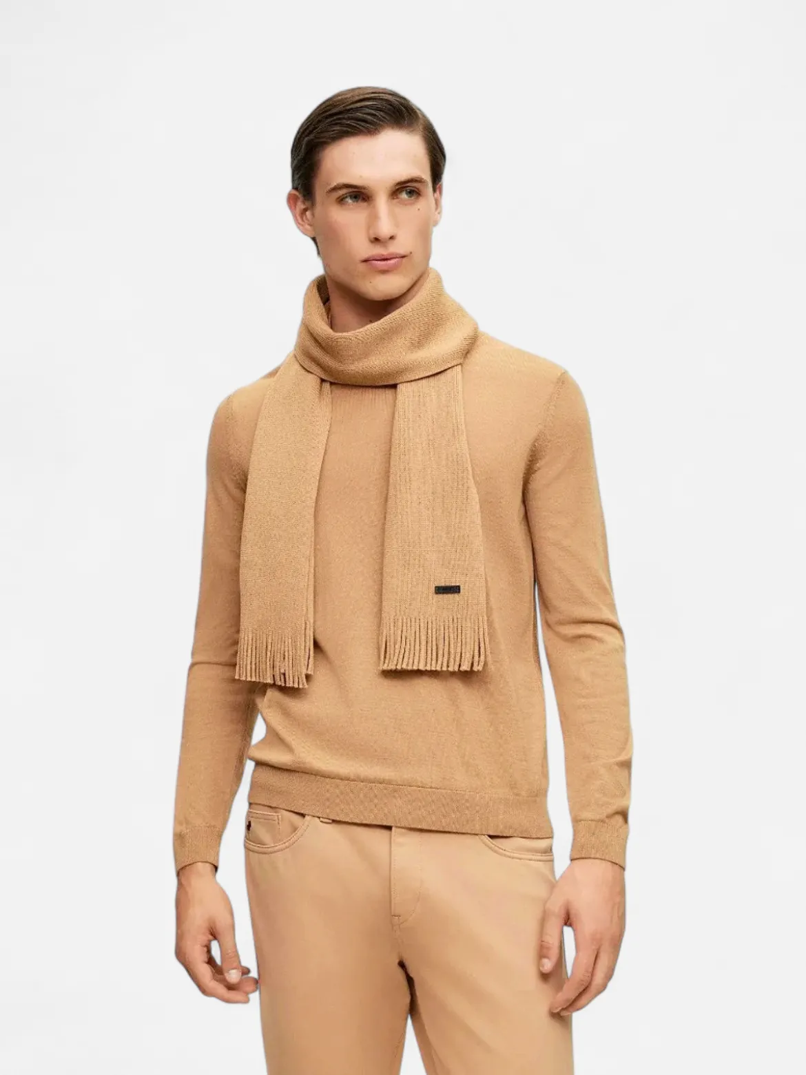 Hugo Boss Miesten Kaulahuivi, ALBAS HUIVI Beige