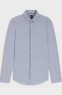 Hugo Boss miesten kauluspaita P-HANK-S-K-261 Performance Stretch, sininen