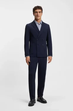 Hugo Boss miesten kauluspaita P-HANK-S-K-261 Performance Stretch, sininen