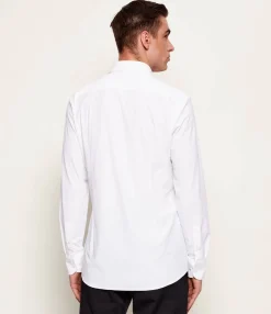 Hugo Boss miesten kauluspaita P-HANK-S-K-261 PERFORMANCE STRETCH, valkoinen