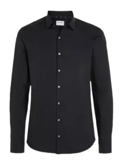 Hugo Boss Miesten Kauluspaita, P-HANK PERFORMANCE STRETCH KAULUSPAITA Musta