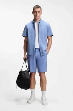 Hugo Boss miesten lyhythihainen kauluspaita ST_Motion SS shirt, keskisininen