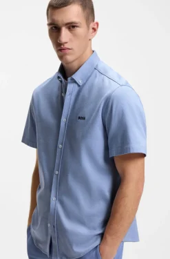Hugo Boss miesten lyhythihainen kauluspaita ST_Motion SS shirt, keskisininen