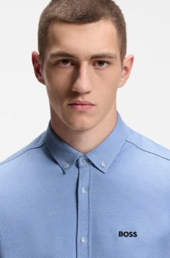 Hugo Boss miesten lyhythihainen kauluspaita ST_Motion SS shirt, keskisininen