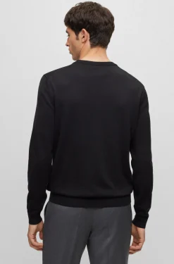 Hugo Boss miesten neule, BARAM-L V REG FIT Musta