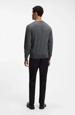Hugo Boss miesten neulepusero H-Leno-L, keskiharmaa