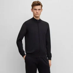 Hugo Boss miesten neuletakki K Balonso Knit, musta