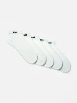 Hugo Boss miesten nilkkasukat, 5P AS UNI CC Valkoinen