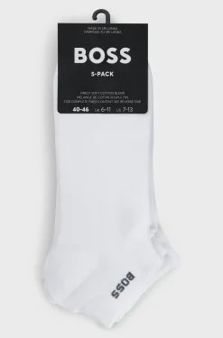 Hugo Boss miesten nilkkasukat, 5P AS UNI CC Valkoinen