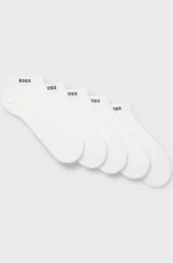 Hugo Boss miesten nilkkasukat, 5P AS UNI CC Valkoinen