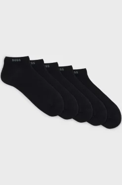 Hugo Boss miesten nilkkasukat, 5P AS UNI CC Musta