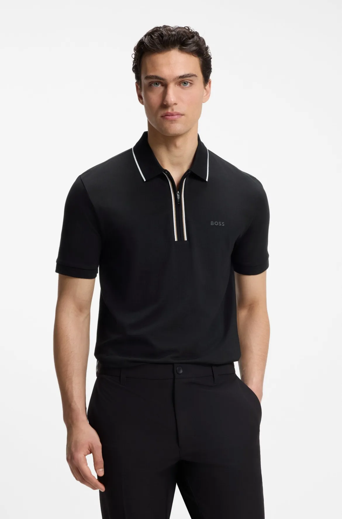 Hugo Boss miesten pikeepaita Philix GOC, musta