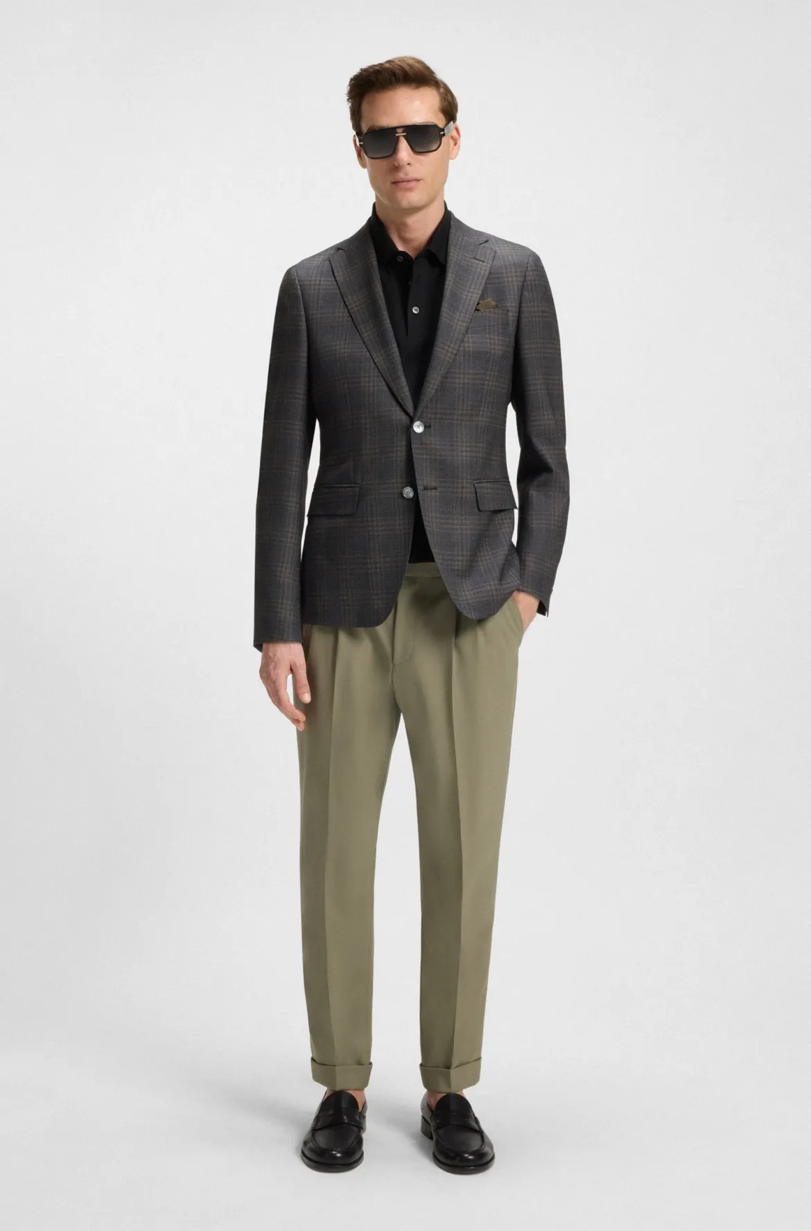 Hugo Boss miesten pikeepaita, C-PARRIS 001 Musta
