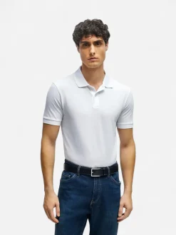 Hugo Boss Miesten Pikeepaita PALLAS REGULAR FIT Valkoinen