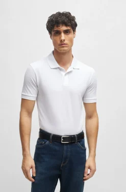 Hugo Boss Miesten Pikeepaita PALLAS REGULAR FIT Valkoinen