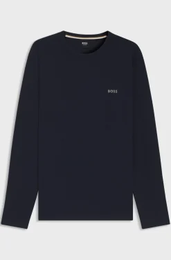 Hugo Boss miesten pyjamapaita WAFFLE LS SHIRT NOS, tummansininen