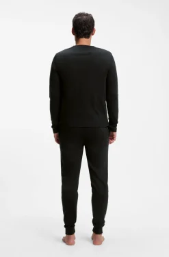 Hugo Boss miesten pyjama Xmas Long Set, musta