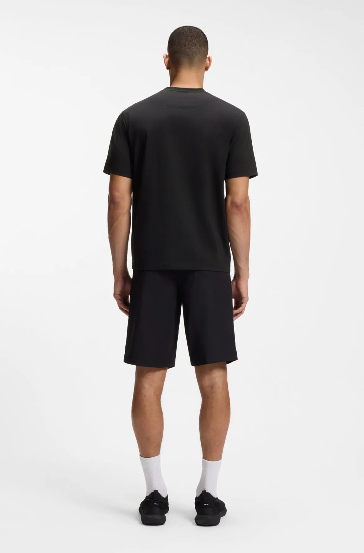 Hugo Boss miesten t-paita Globe LogoPattern, Musta