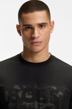 Hugo Boss miesten t-paita Globe LogoPattern, Musta