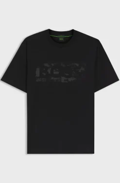 Hugo Boss miesten t-paita Globe LogoPattern, Musta