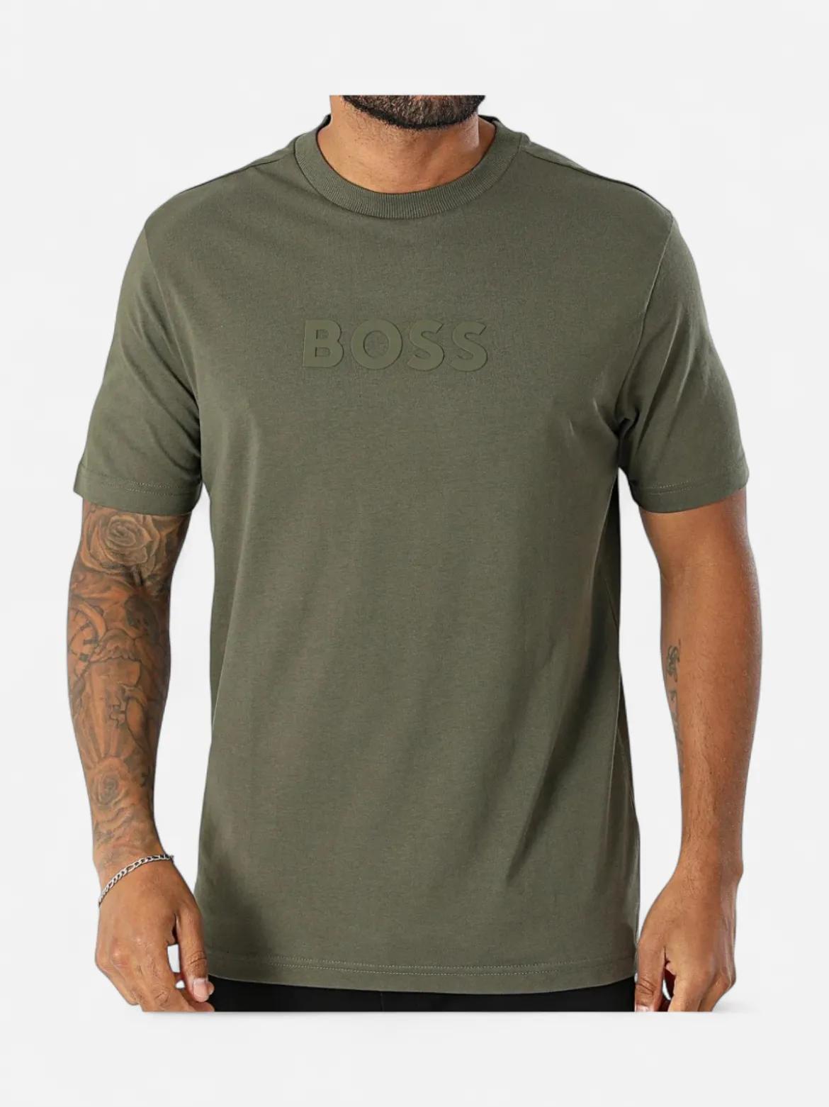 Hugo Boss miesten T-paita Tee, Khaki
