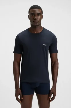Hugo Boss Miesten T-Paita T Shirt Rn, tummansininen