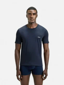 Hugo Boss Miesten T-Paita T Shirt Rn, tummansininen