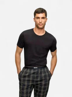 Hugo Boss Miesten T-Paita T Shirt Rn Musta