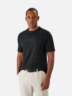 Hugo Boss miesten t-paita TSHIRT BOSS LOGO, musta