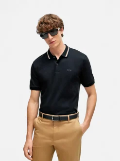 Hugo Boss Miesten Trikoo T-paita polokauluksella, PENROSE 38 NOS Musta
