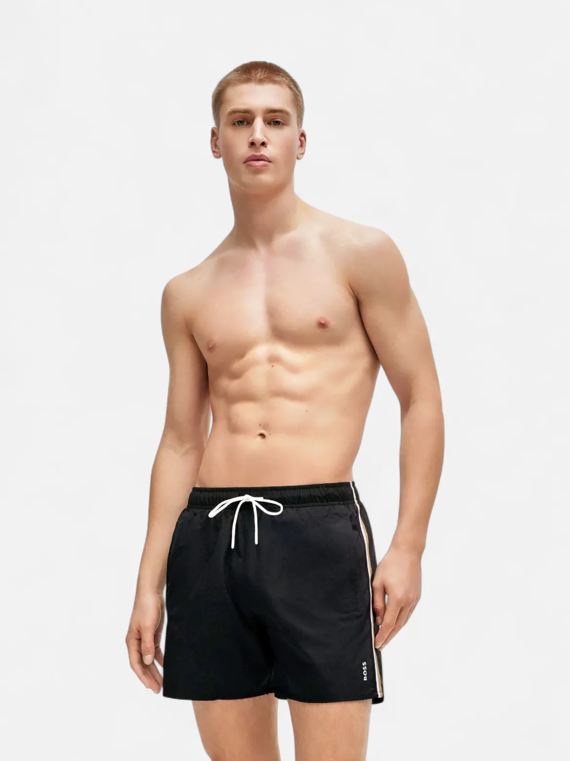 Hugo Boss miesten uimashortsit, ICONIC UIMASHORTSIT Musta