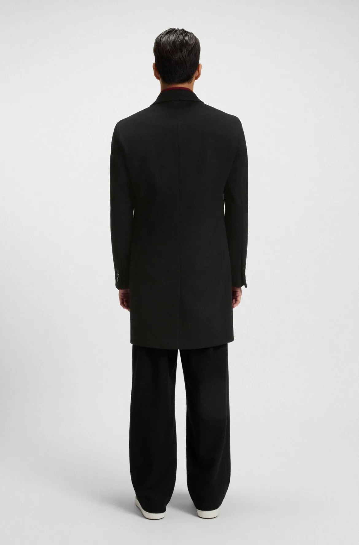 Hugo Boss miesten villakangastakki, H-HYDE Musta