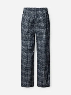 Hugo Boss miesten yöhousut Chris Pattern Pants, sininen ruutu