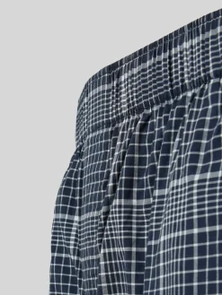 Hugo Boss miesten yöhousut Chris Pattern Pants, sininen ruutu