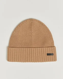 Hugo Boss pipo, FATI-L MERINO BEANIE BEIGE