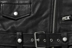 Human Scales naisten nahkatakki Leah Leatherjacket, musta