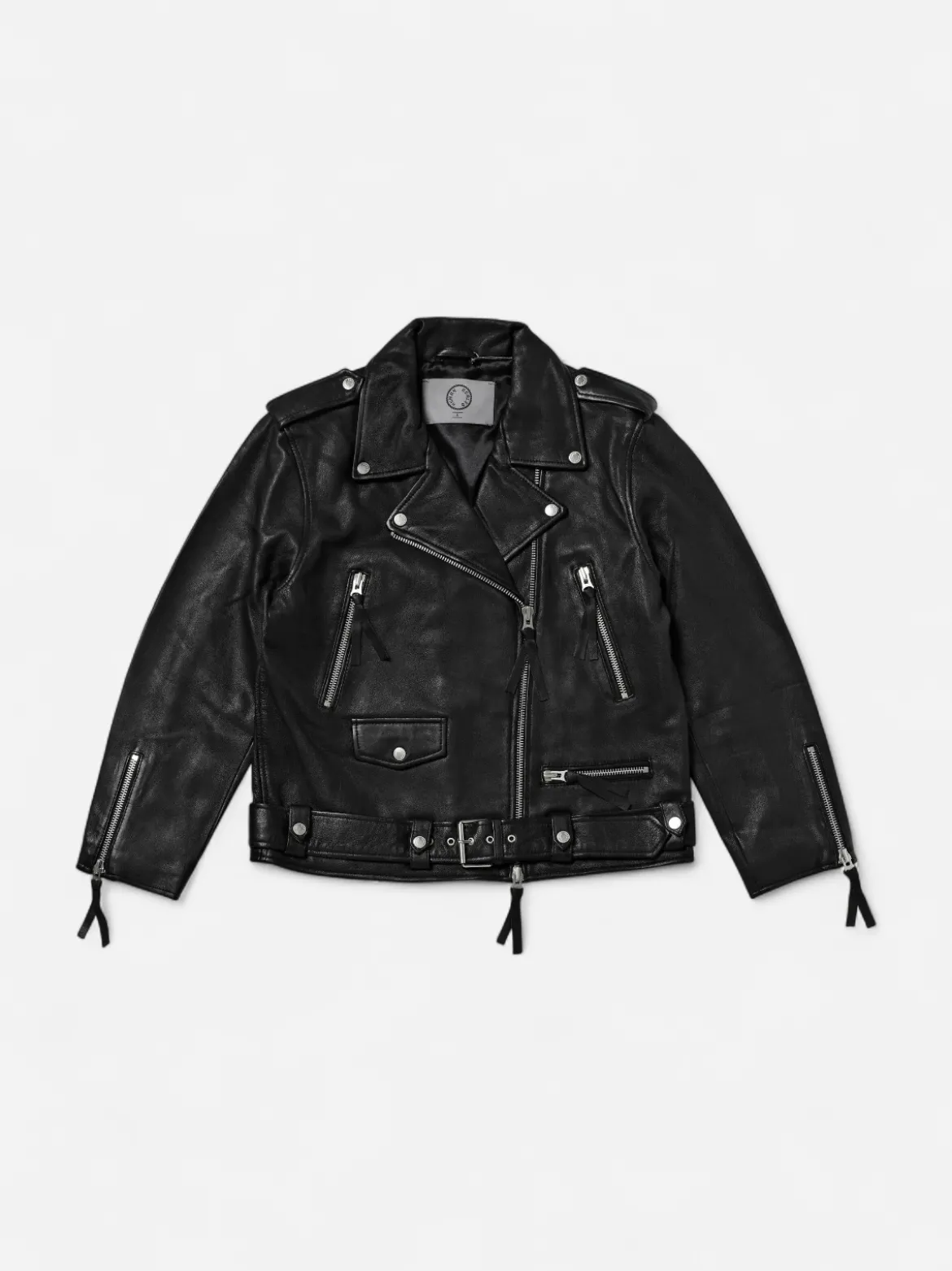 Human Scales naisten nahkatakki Leah Leatherjacket, musta