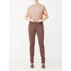Isay Naisten Housut, Chino Pant Tummanruskea