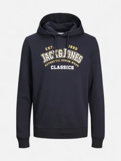 Jack and Jones huppari, JJELOGO SWEAT HOOD Dark Navy