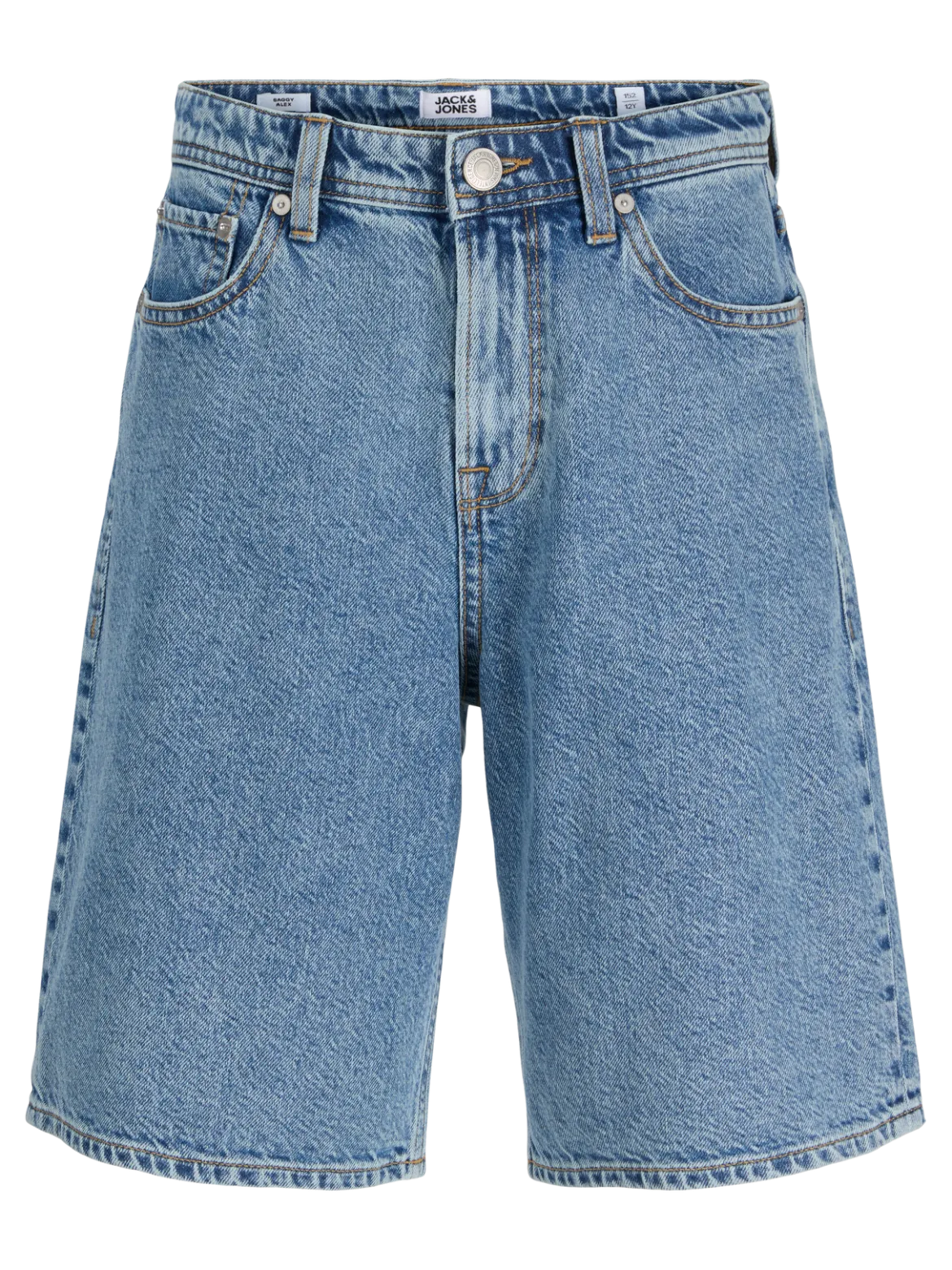 Jack and Jones Junior farkkushortsit JJIAlex JJOriginal Shorts SQ 731 SN JNR, sininen indigo