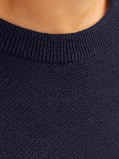 Jack and Jones Junior lasten neulepusero Blamilano Stitch Knit, tummansininen