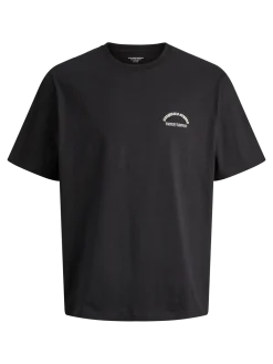 Jack and jones junior t-paita, JORMEADOWS GRAPHIC BACK TEE SS CRE JNR Musta