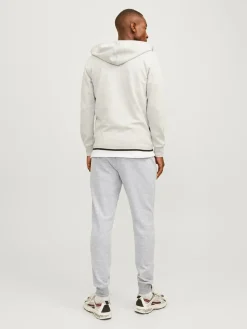 Jack and Jones Miesten Collegehousut JJIWILL JJAIR SWEAT PANTS Light Grey Melange