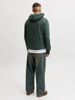 Jack and Jones miesten huppari Logo Sweat Hood, Scarab