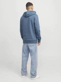 Jack and Jones Miesten Huppari, JJELOGO SWEAT HOODIE NOOS Oceanview