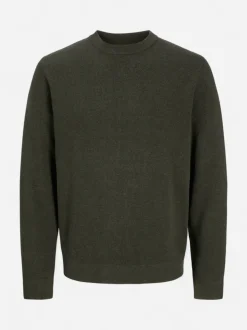 Jack and Jones miesten neulepusero Milano Stitch Crew Neck, Rosin Melange