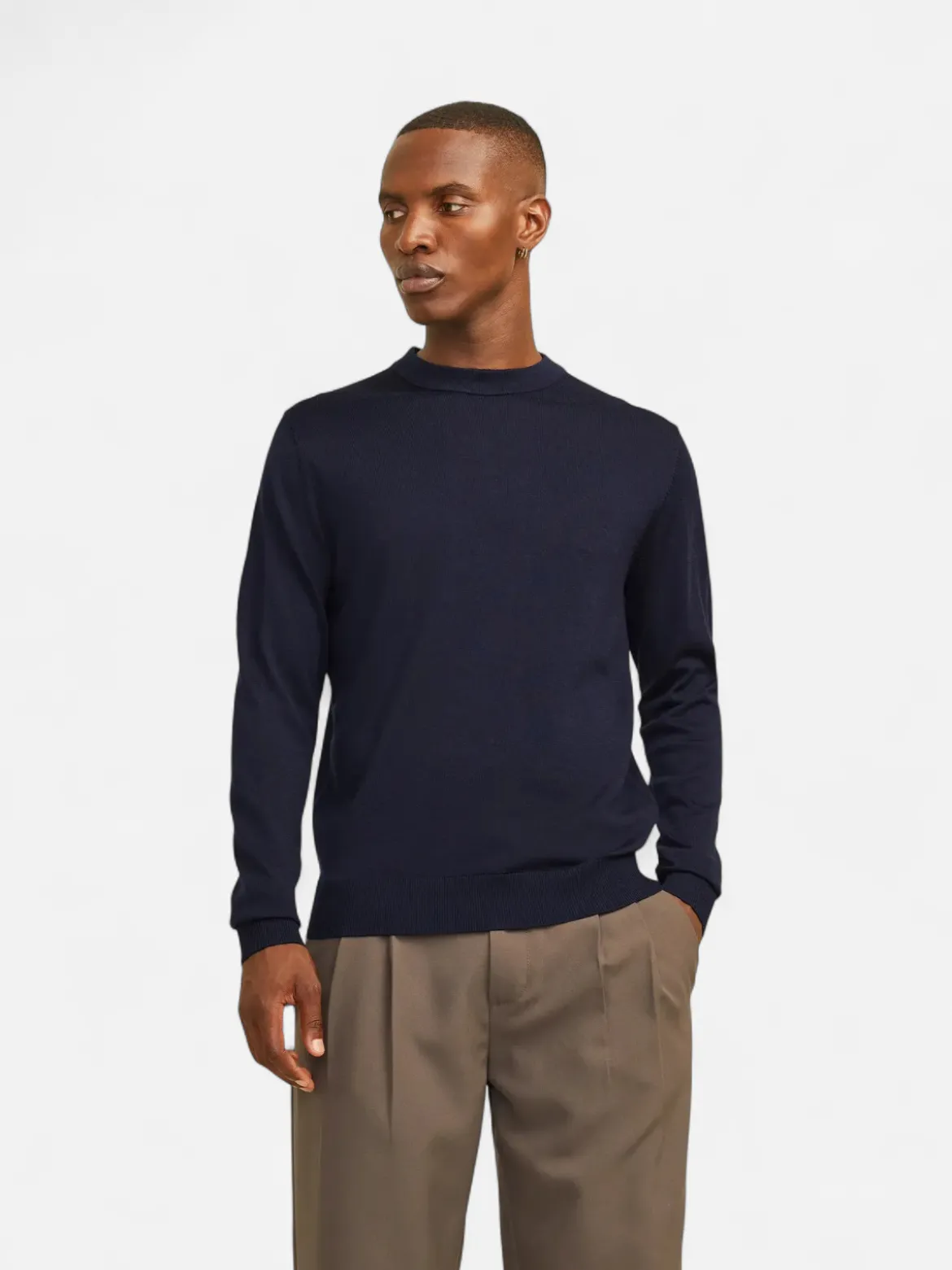 Jack and Jones miesten neulepusero Milano Stitch Crew Neck, Night Sky