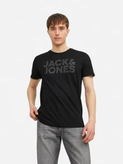 Jack and Jones Miesten T-Paita, JJECORP LOGO TEE SS O-NECK NOOS Black